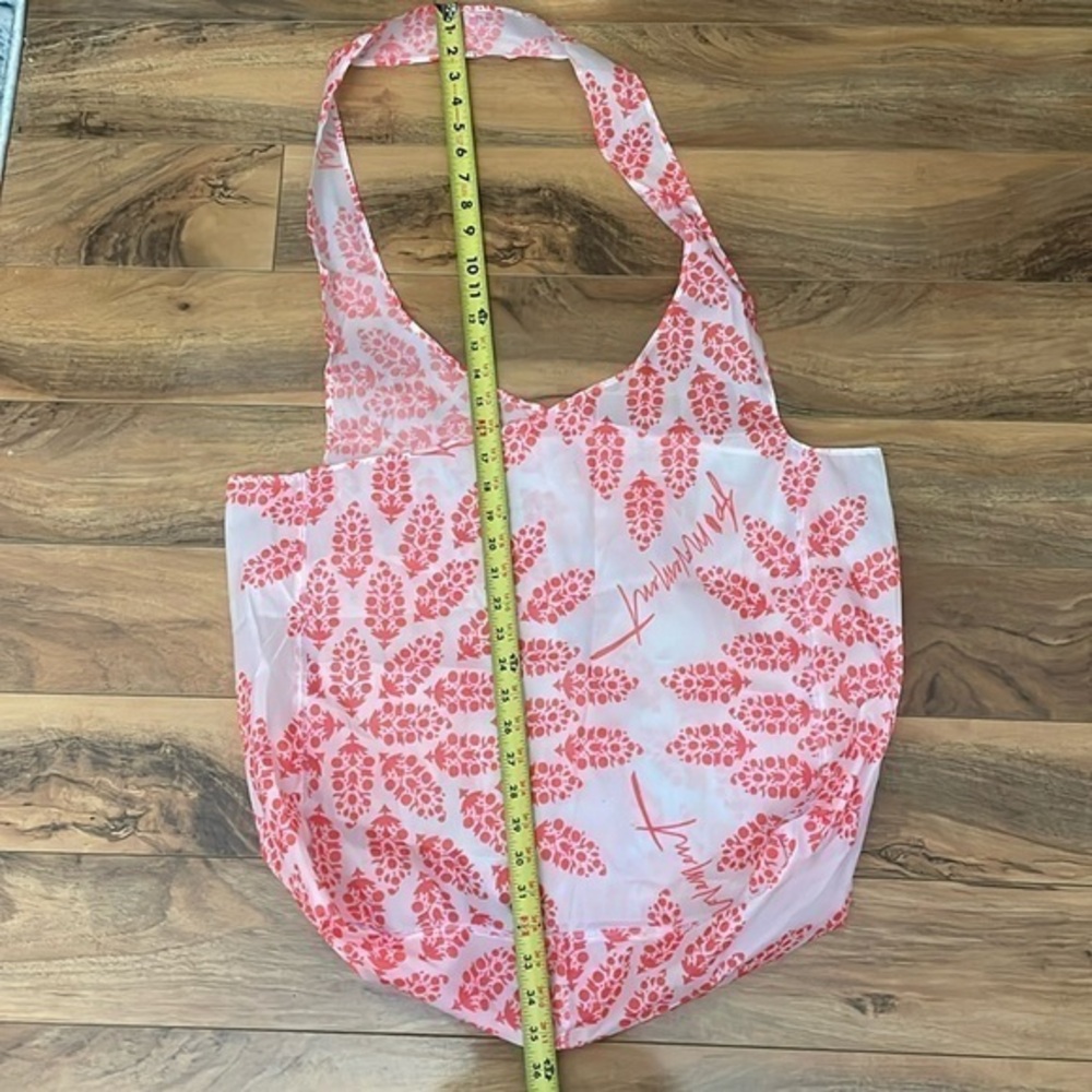 Free People Movement crossbody tote bag. White, neon orange pink. Versatile EUC